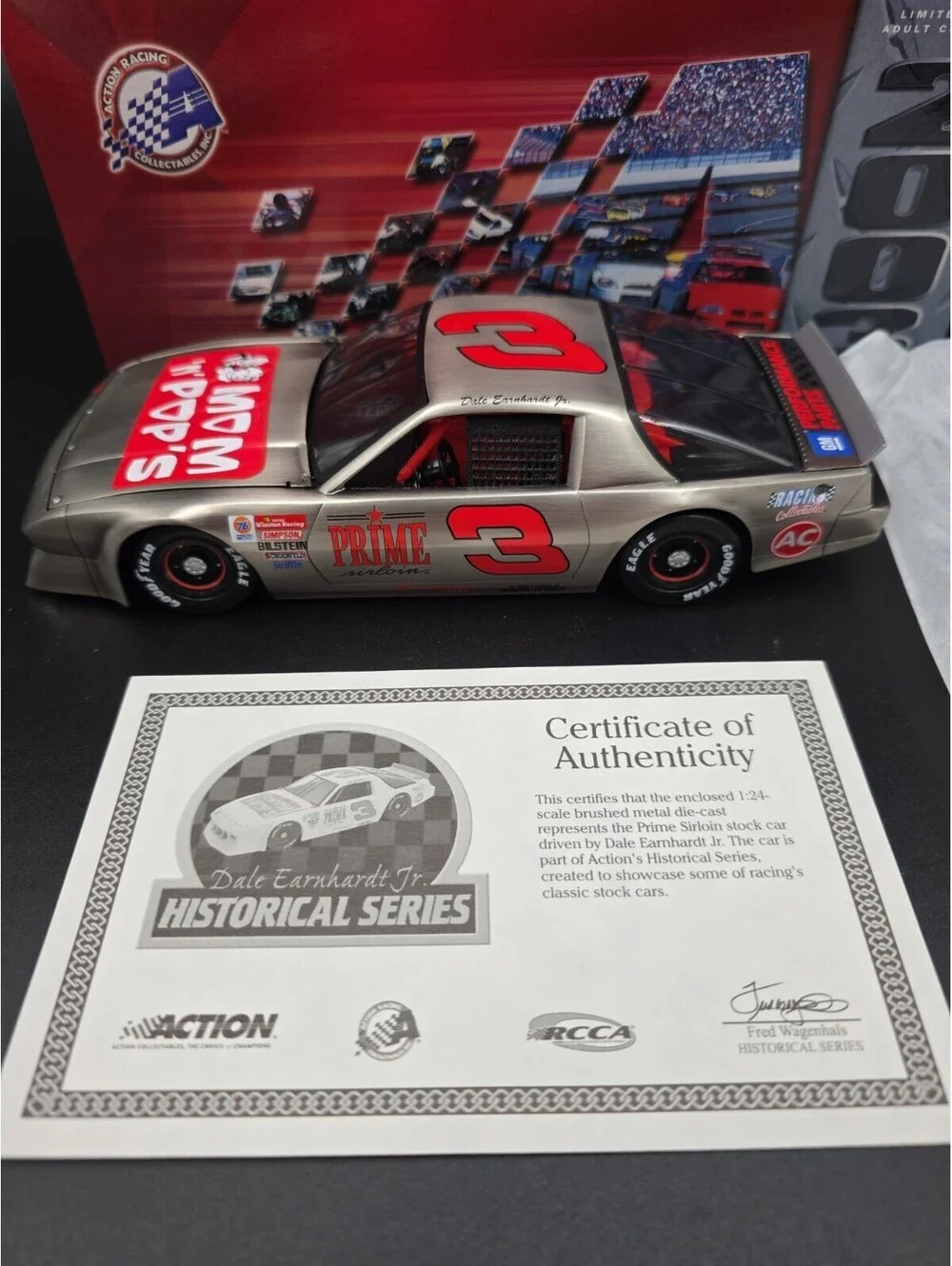 Dale Earnhardt Jr #3 Prime Sirloin 1/24 Chevy Camaro Historical Series Car